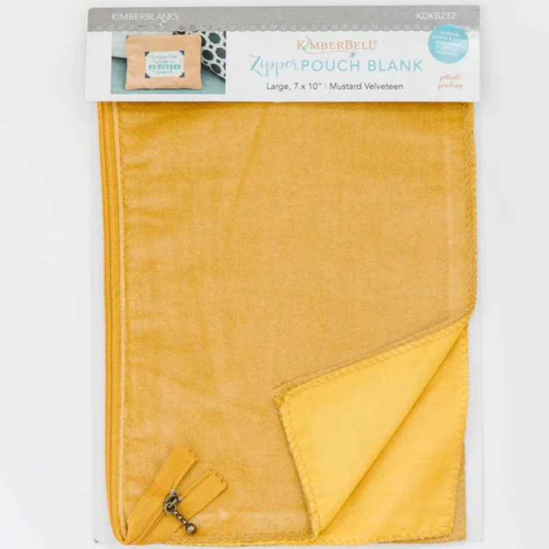 Felt Zipper Pouch Blank (Large) – Mustard