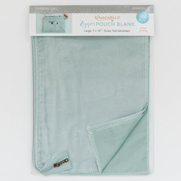 Felt Zipper Pouch Blank (Large) – Dusty Teal