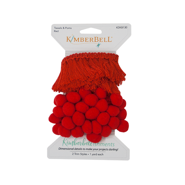 Kimberbell Red Tassels & Poms