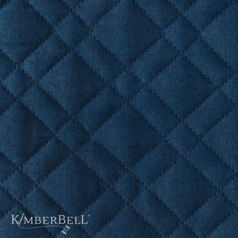 KimberBell Quilted Pillow Cover Blank, Lumbar, 12 x 18″ Navy Linen - Image 6
