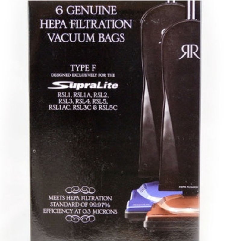Riccar SupraLite Type F Hepa bags 6pk
