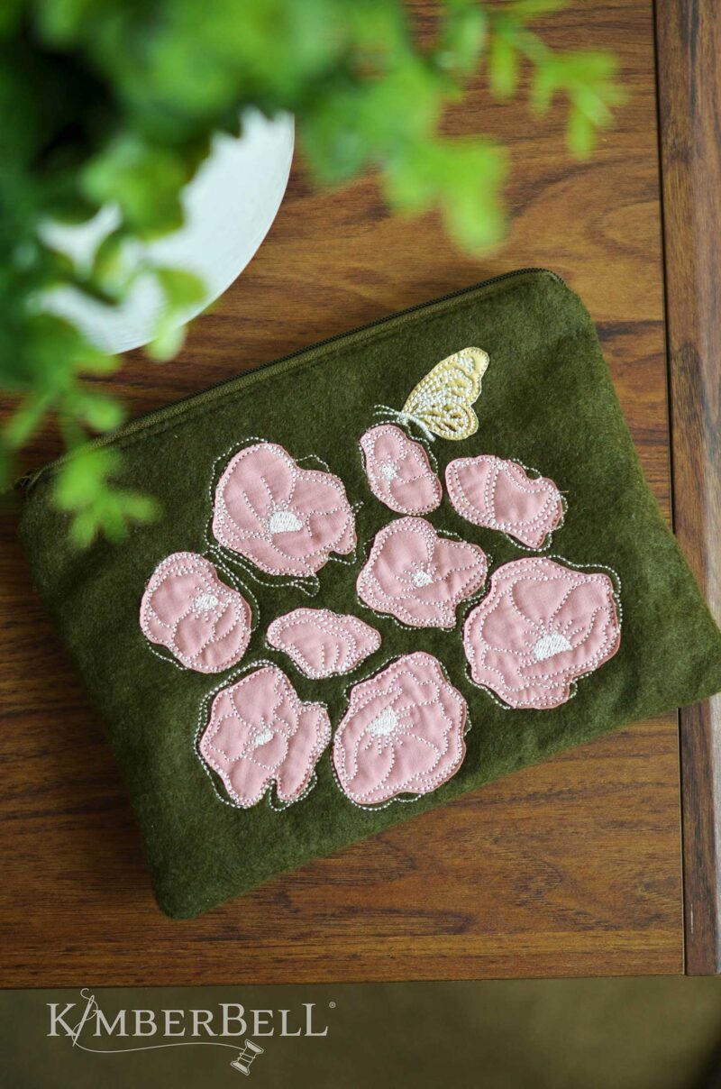 Felt Zipper Pouch Blank (Small) – Olive - Image 3