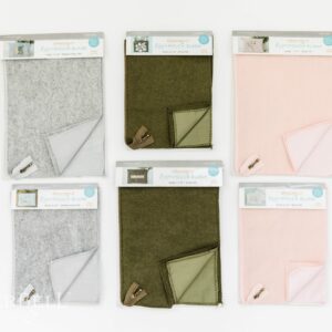 Felt Zipper Pouch Blank (Small) – Grey
