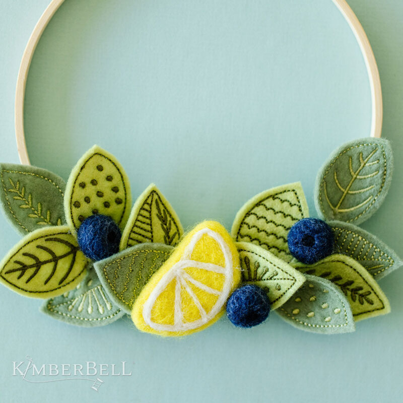 KimberBell Wool Felt Lemons & Berries (10 Pieces) - Image 4