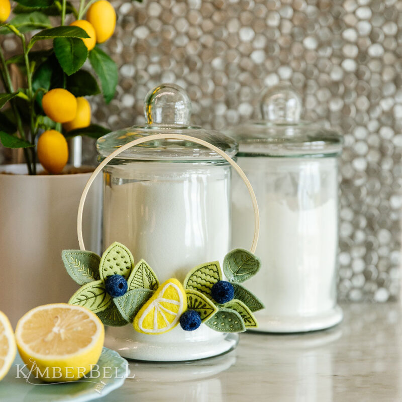 KimberBell Wool Felt Lemons & Berries (10 Pieces) - Image 3