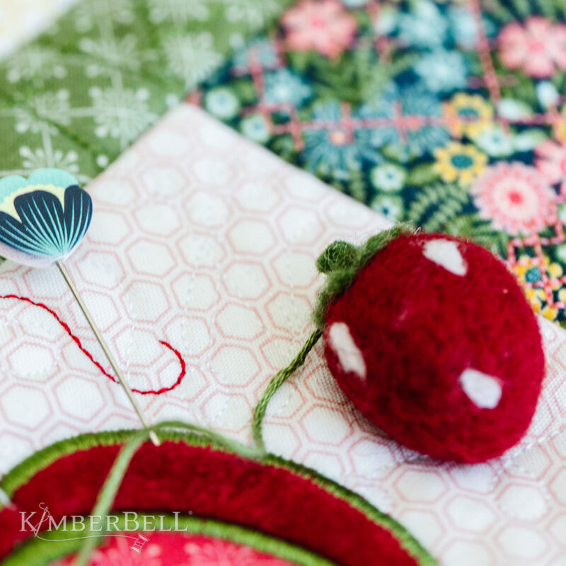 KimberBell Wool Felt Lemons & Berries (10 Pieces) - Image 7