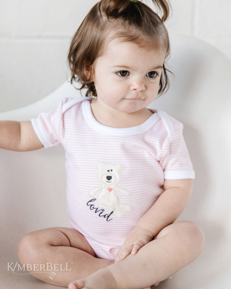 KimberBell Blushing Peach Infant Bodysuit Set, 6-9 Months (RETIRED) - Image 3
