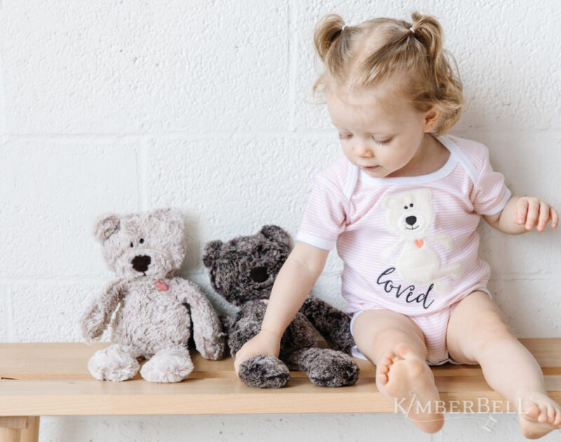 KimberBell Blushing Peach Infant Bodysuit Set, 6-9 Months (RETIRED) - Image 10