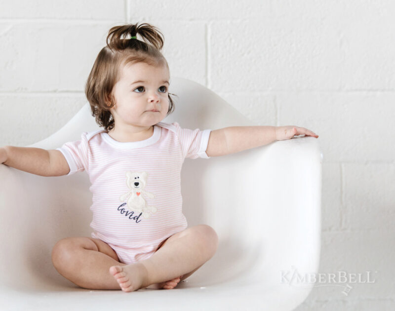 KimberBell Blushing Peach Infant Bodysuit Set, 6-9 Months (RETIRED) - Image 9