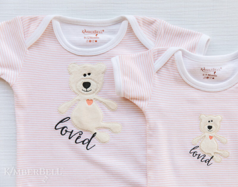 KimberBell Blushing Peach Infant Bodysuit Set, 6-9 Months (RETIRED) - Image 8