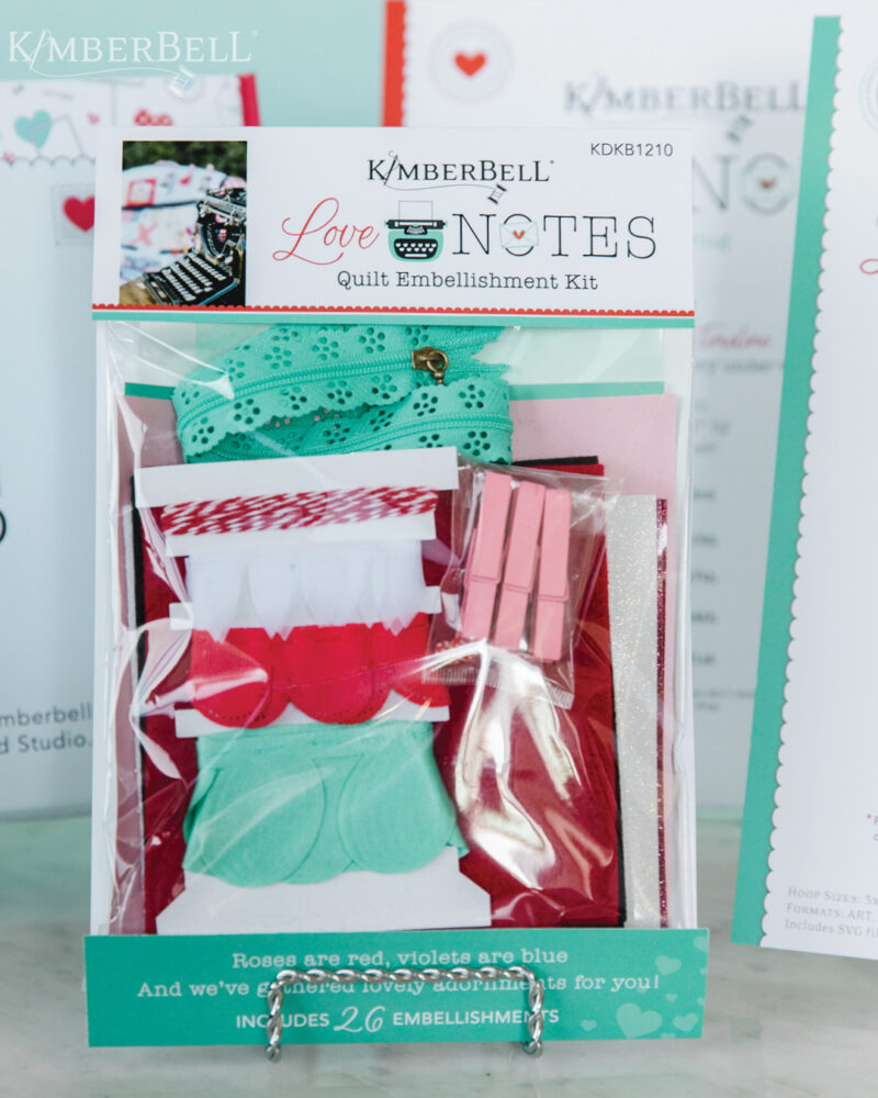 KimberBell Love Notes Embellishment Kit