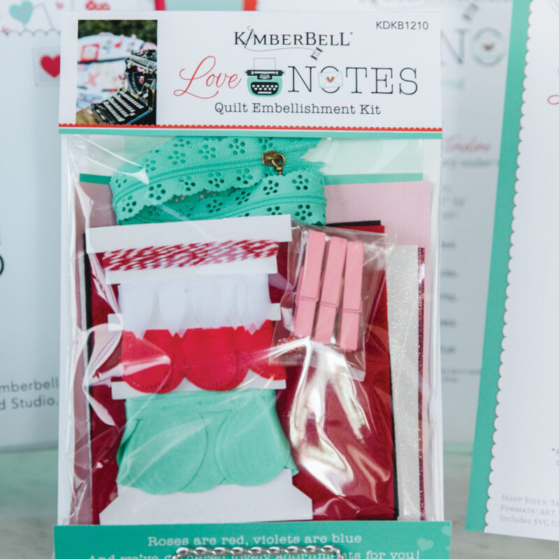 KimberBell Love Notes Embellishment Kit