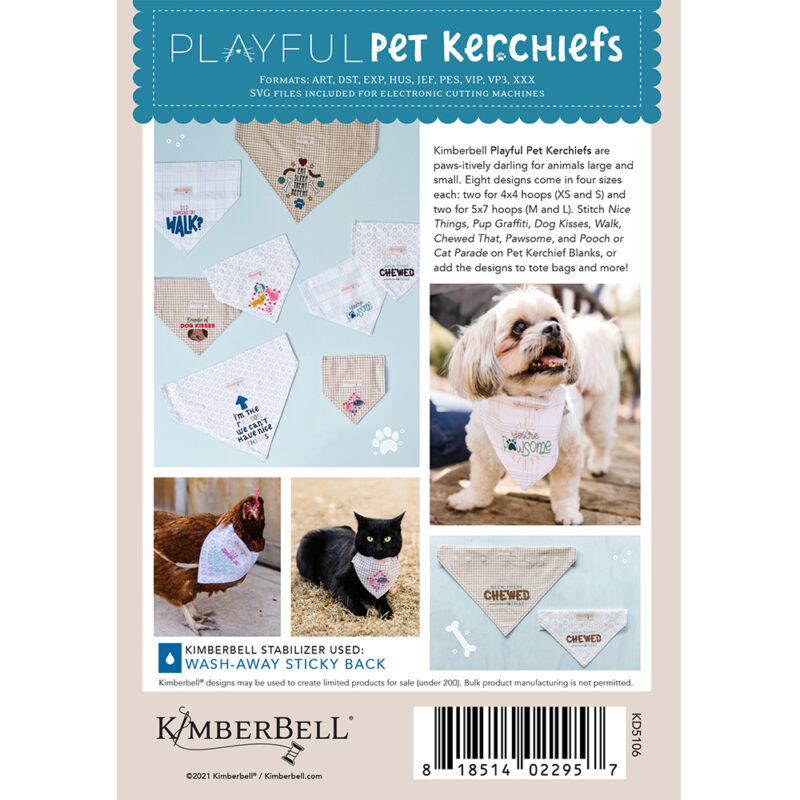 Kimberbell Playful Pet Kerchiefs - Image 2