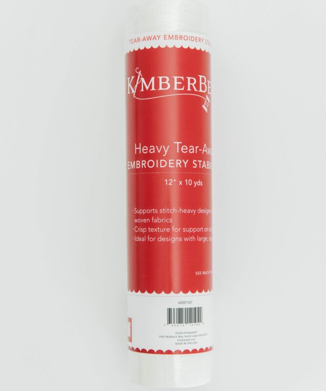 Kimberbell Heavy Tear Away Embroidery Stabilizer: 12″ x 10 yds