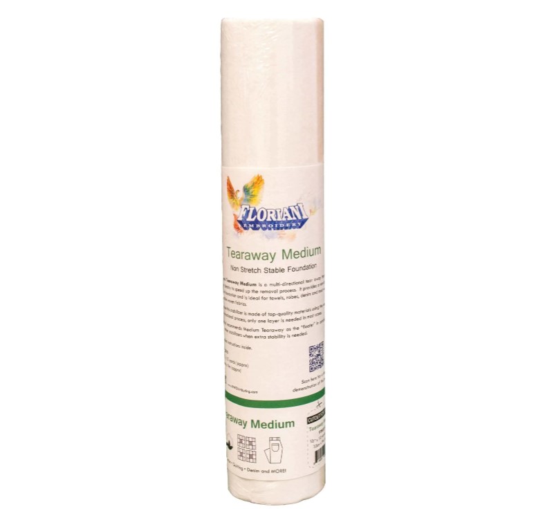 Floriani Tearaway Medium Stabilizer - 12" x 10 yds