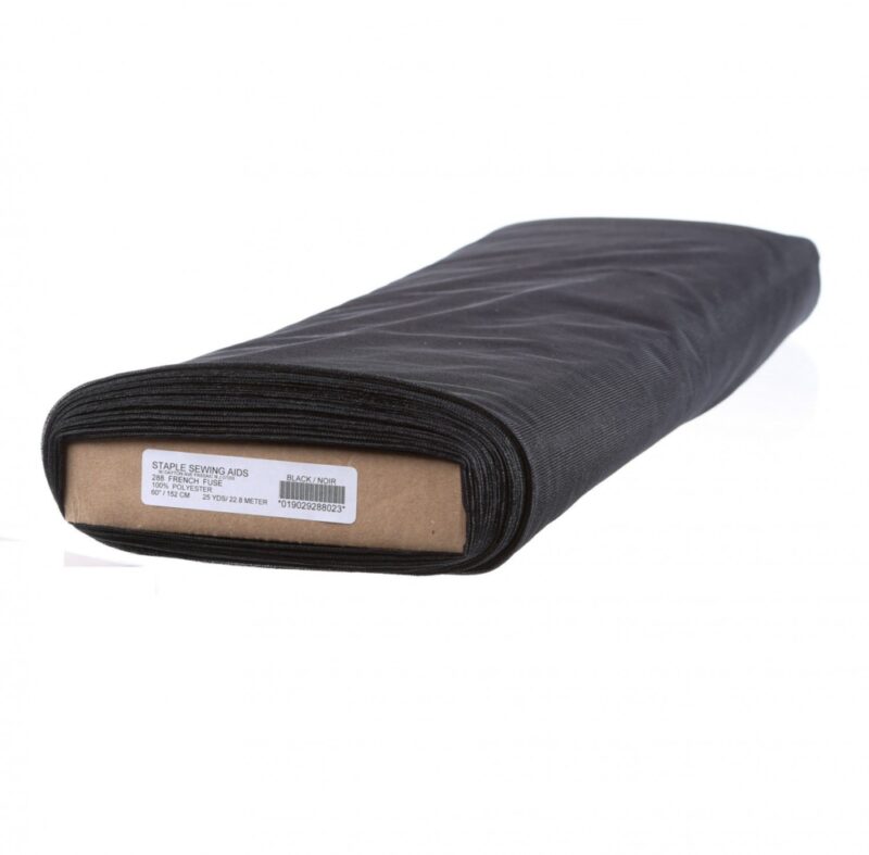 French Fuse Tricot Interfacing - Black 60" wide