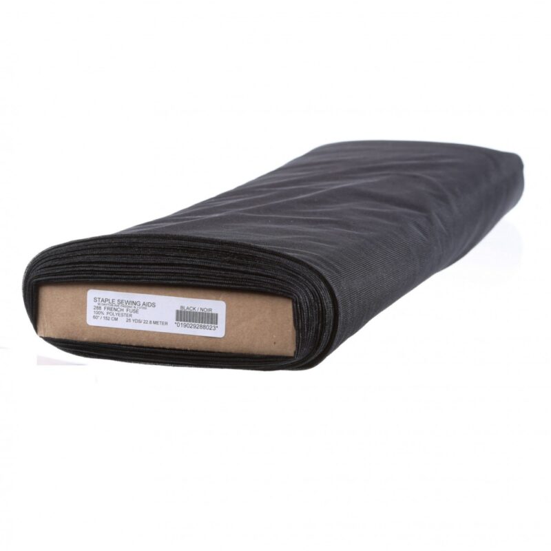 French Fuse Tricot Interfacing - Black 60" wide