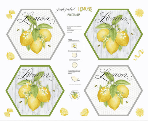 Fresh Picked Lemon Placemat Panel