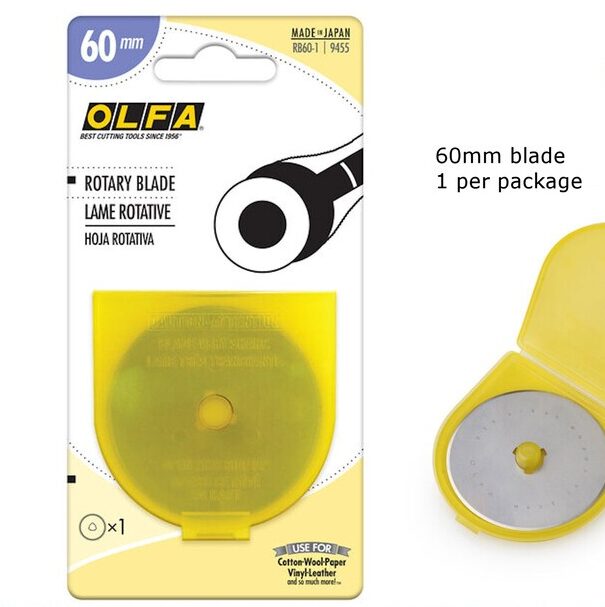 Rotary Cutter & Blades - Olfa 45mm, 60mm & More