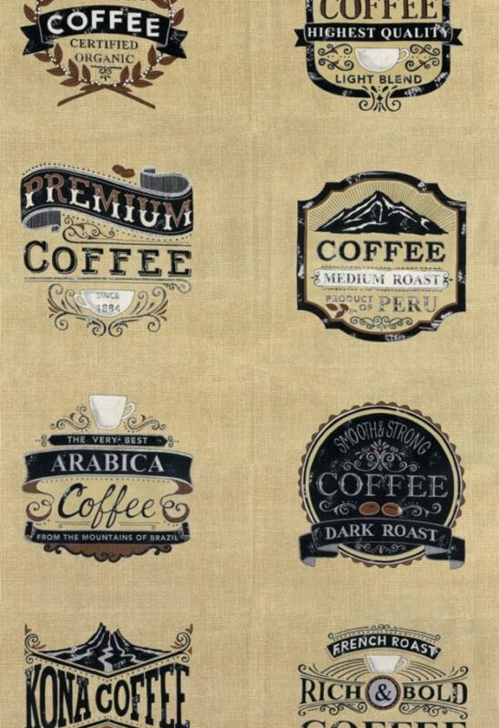 Moda Brew Burlap Tan Panel