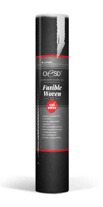 OESD Fusible Woven cut away 20" x 5yds - Black