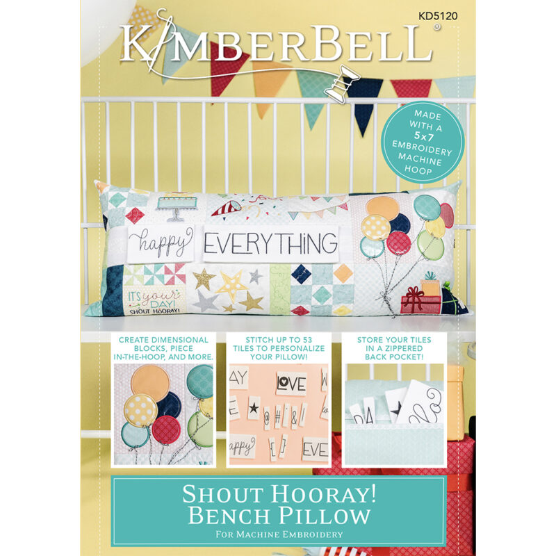 Kimberbell Shout Hooray! Bench Pillow CD
