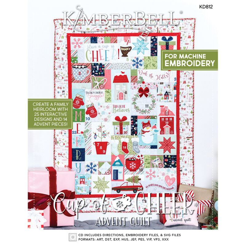 Kimberbell Cup Of Cheer Advent Quilt, Embroidery CD