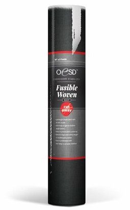OESD Black Fusible Woven Cut Away: 15" x 5 Yds