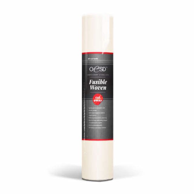 OESD WHITE FUSIBLE WOVEN 15" X 5YDS