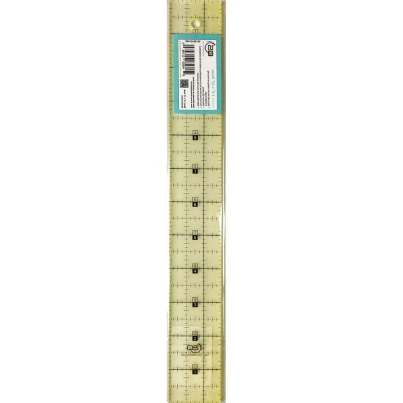 QS Non-Slip Ruler 1-1/2in x 12in - QS-RUL1.5X12