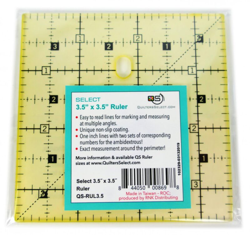 QS 3-1/2in x 3-1/2in Non-Slip Ruler