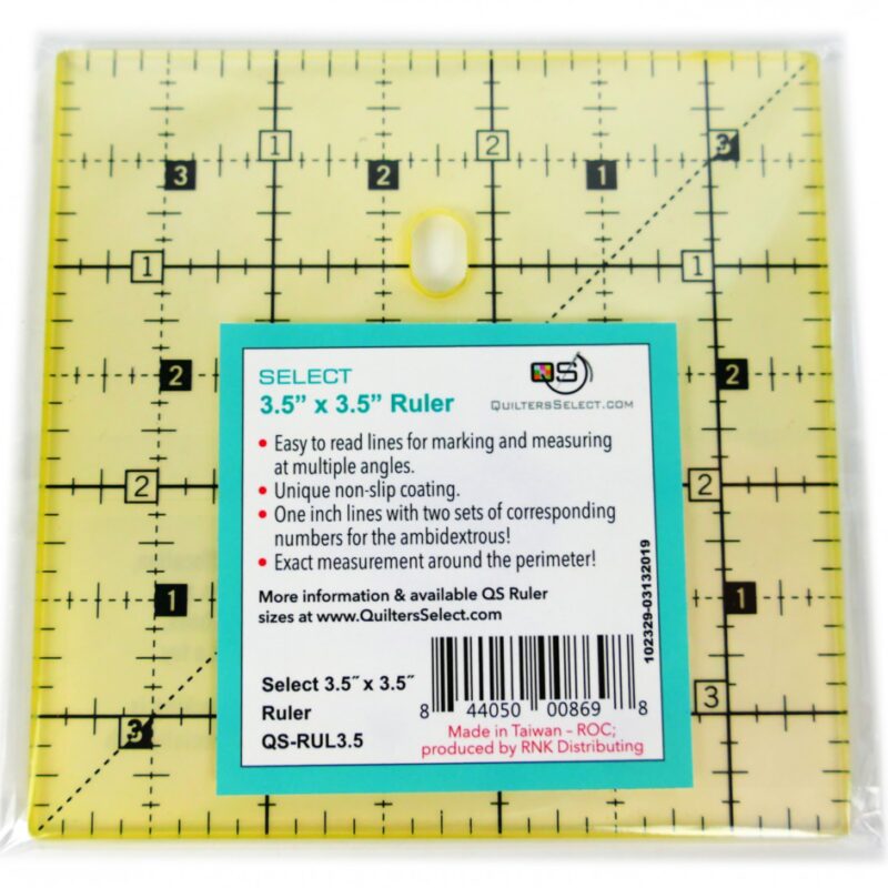 QS 3-1/2in x 3-1/2in Non-Slip Ruler