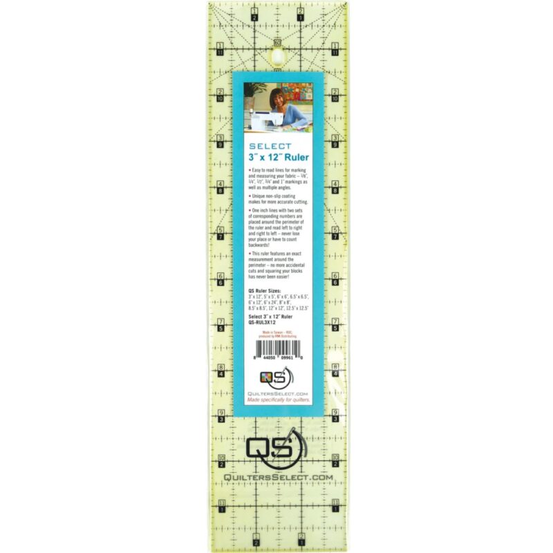 QS 3in x 12in Non-Slip Ruler