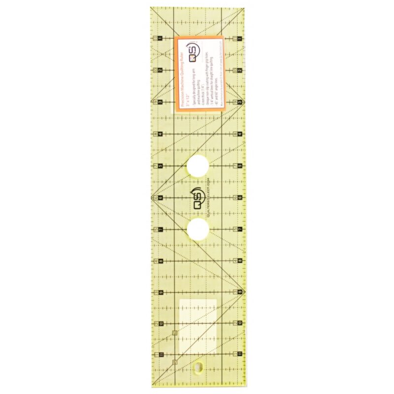 QS 3" x 12" Precision Machine Quilting Ruler