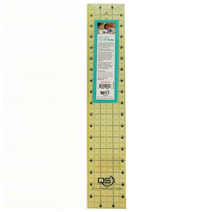QS 3in x 18in Non-Slip Ruler