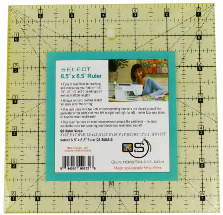 QS 6-1/2in x 6-1/2in Non-Slip Ruler