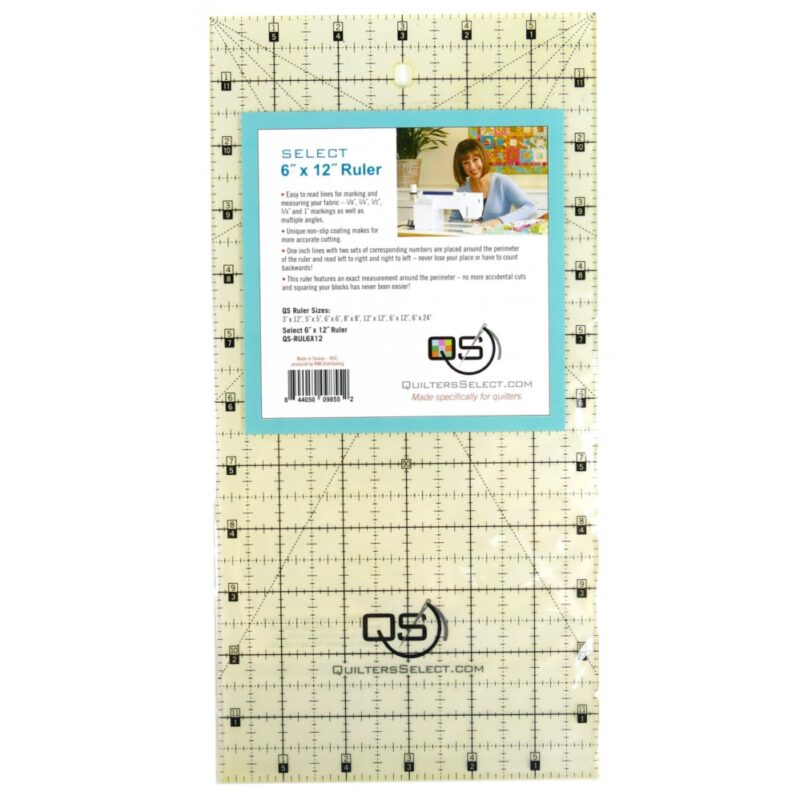 QS 6" x 12" Non-Slip Ruler