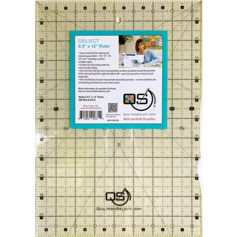 QS 8-1/2in x 12in Non-Slip Ruler
