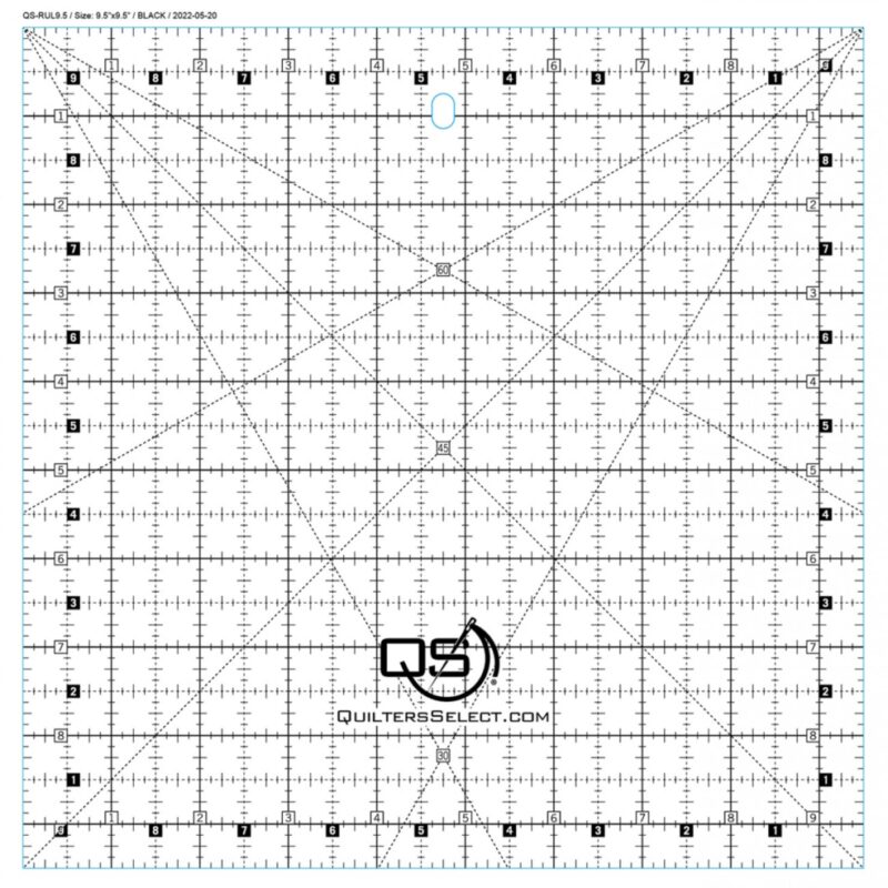 QS 9.5 x 9.5 Non-Slip Ruler