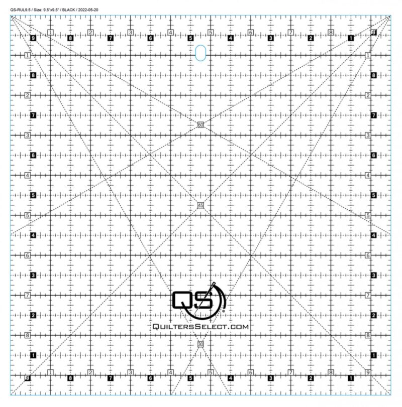 QS 9.5 x 9.5 Non-Slip Ruler