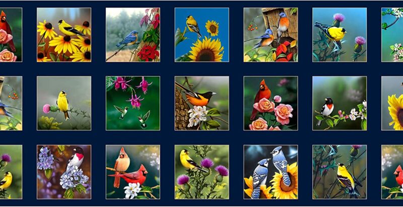QT Songbirds Small Panel