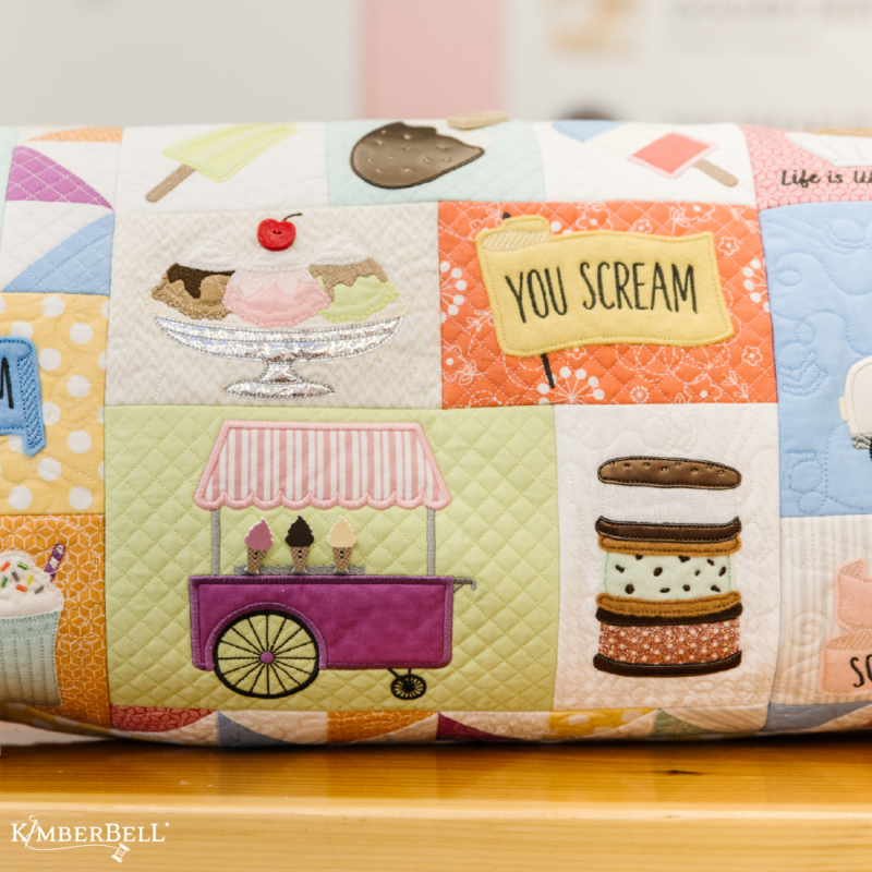 Kimberbell Two Scoops Bench Pillow CD - Image 6