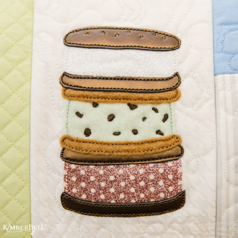 Kimberbell Two Scoops Bench Pillow CD - Image 3