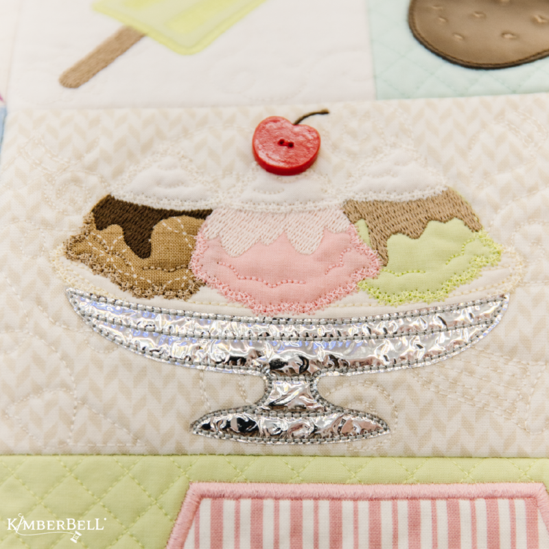 Kimberbell Two Scoops Bench Pillow CD - Image 13