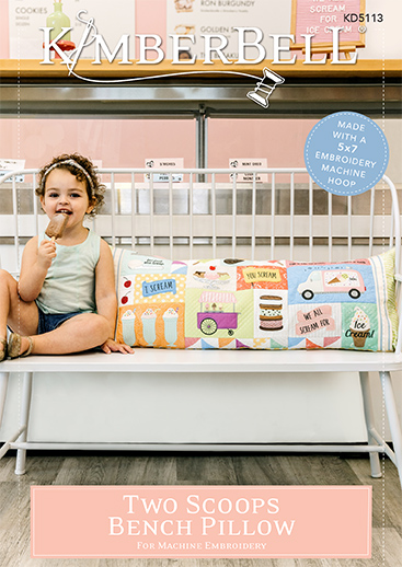 Kimberbell Two Scoops Bench Pillow CD