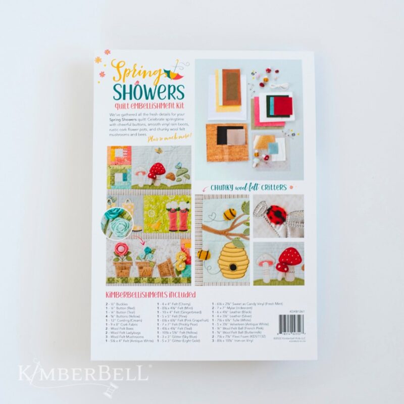 KBimberbell Spring Showers - Quilt Embellishment Kit - Image 3