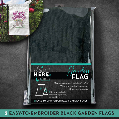 OESD Garden Flag - black