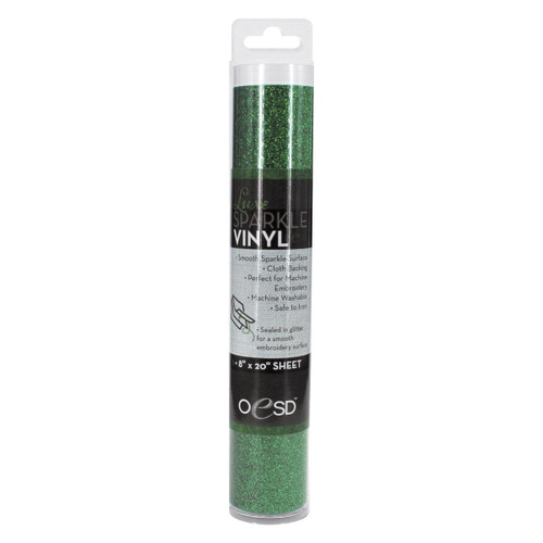 OESD Luxe Sparkle Vinyl - Dark Green - 8"x20" roll