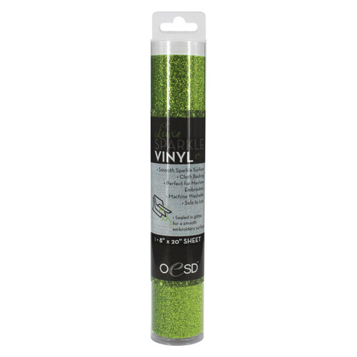 OESD Luxe Sparkle Vinyl - Grass Green - 8"x20" roll
