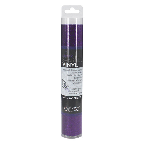 OESD Luxe Sparkle Vinyl - purple - 8"x20" roll